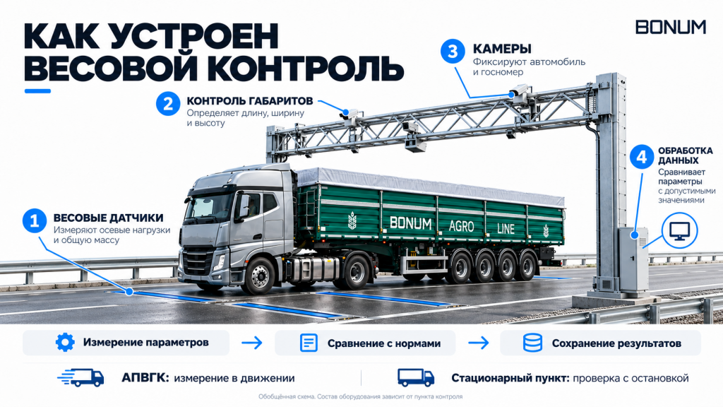 Как устроен весовой контроль: весовые датчики, контроль габаритов, камеры и обработка данных